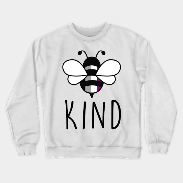 Be Kind Asexual Bee Gay Pride LGBT Rainbow Gift Crewneck Sweatshirt by Lones Eiless